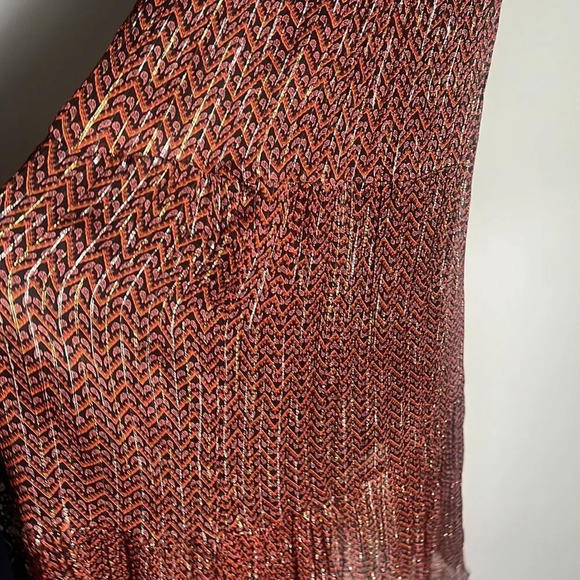 ba&sh Wanda Metallic Herringbone Print Maxi Dress - Picture 13 of 16